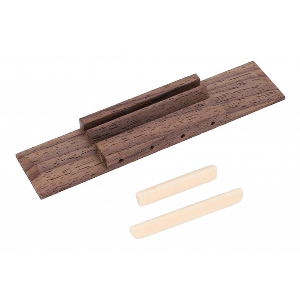 Ukulele Rosewood Bridge & Nut and Saddle Slotted for Guitar Ukulele