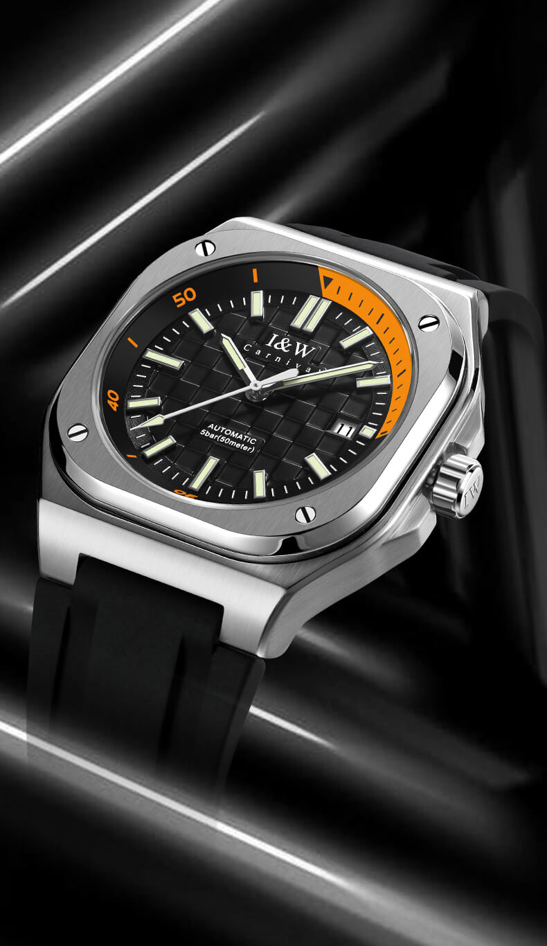 Đồng hồ nam chính hãng IW CARNIVAL IW673G-1,Kính sapphire ,chống xước,Chống nước ,BH 24 tháng,Máy cơ (Automatic)