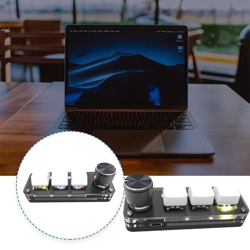 Bàn Phím Cơ Chơi Game Macro Mini 3 Phím Với Dây Cáp Dữ Liệu USB Cho Windows OSU HID Standard