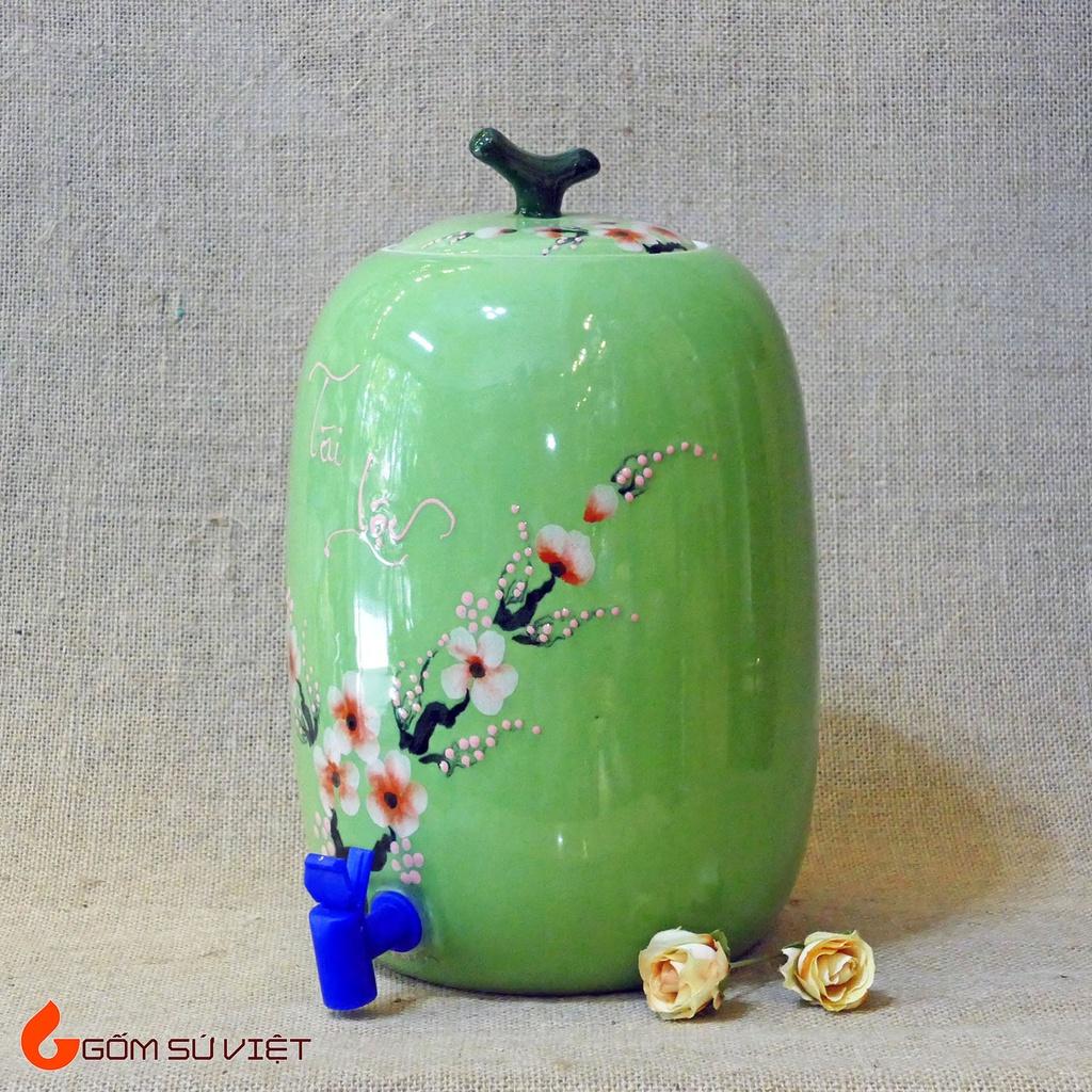Bình đựng nước gốm Bát Tràng dung tích 10 lít
