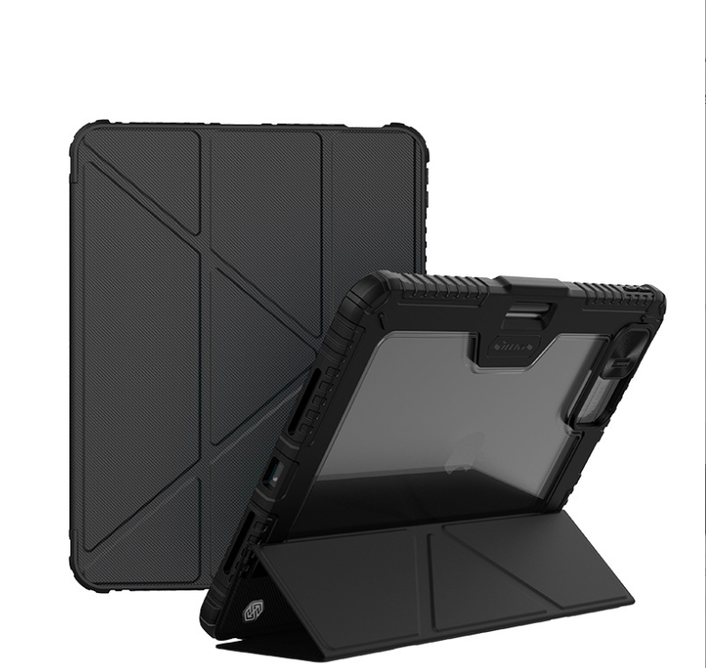 Bao da cho iPad Pro 11 inch M4 2024 / iPad Pro 13 inch M4 2024 Nillkin Bumper Leather Case Pro (Có khe cắm bút Apple Pencil) - Hàng chính hãng