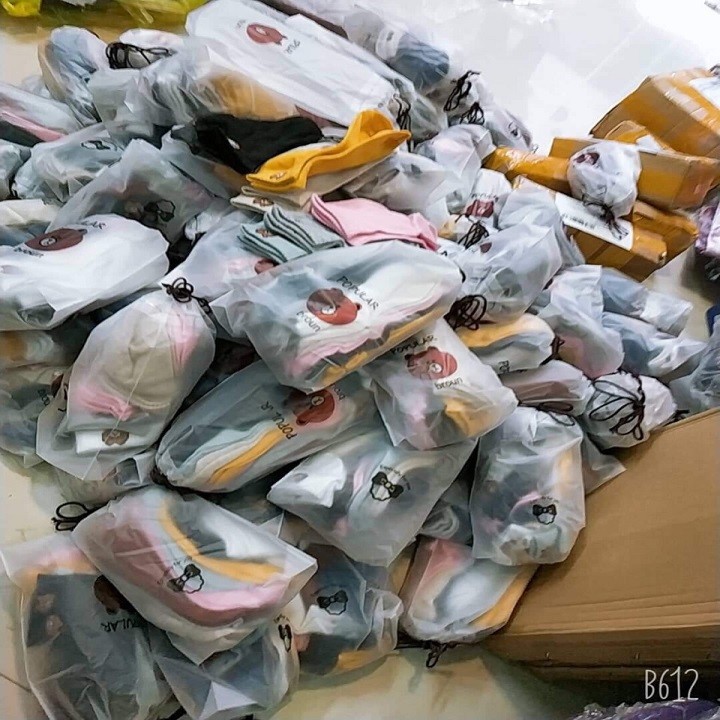 Set 10 đôi tất hình gấu dễ thương, tất cổ ngắn cho nữ