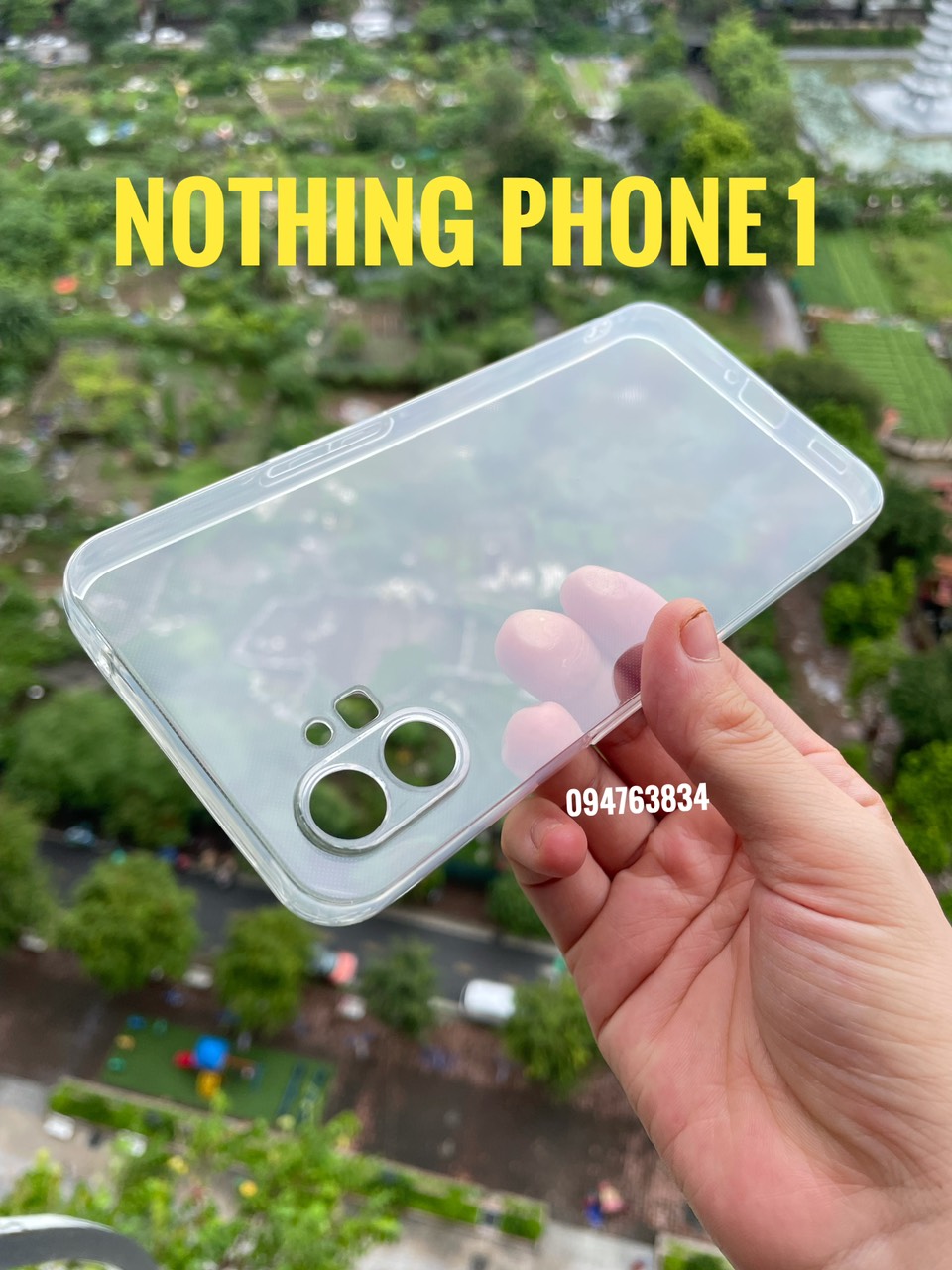 Ốp lưng silicon cho Nothing Phone 1 dẻo Gor Bảo vệ camera trong suốt Hàng nhập khẩu