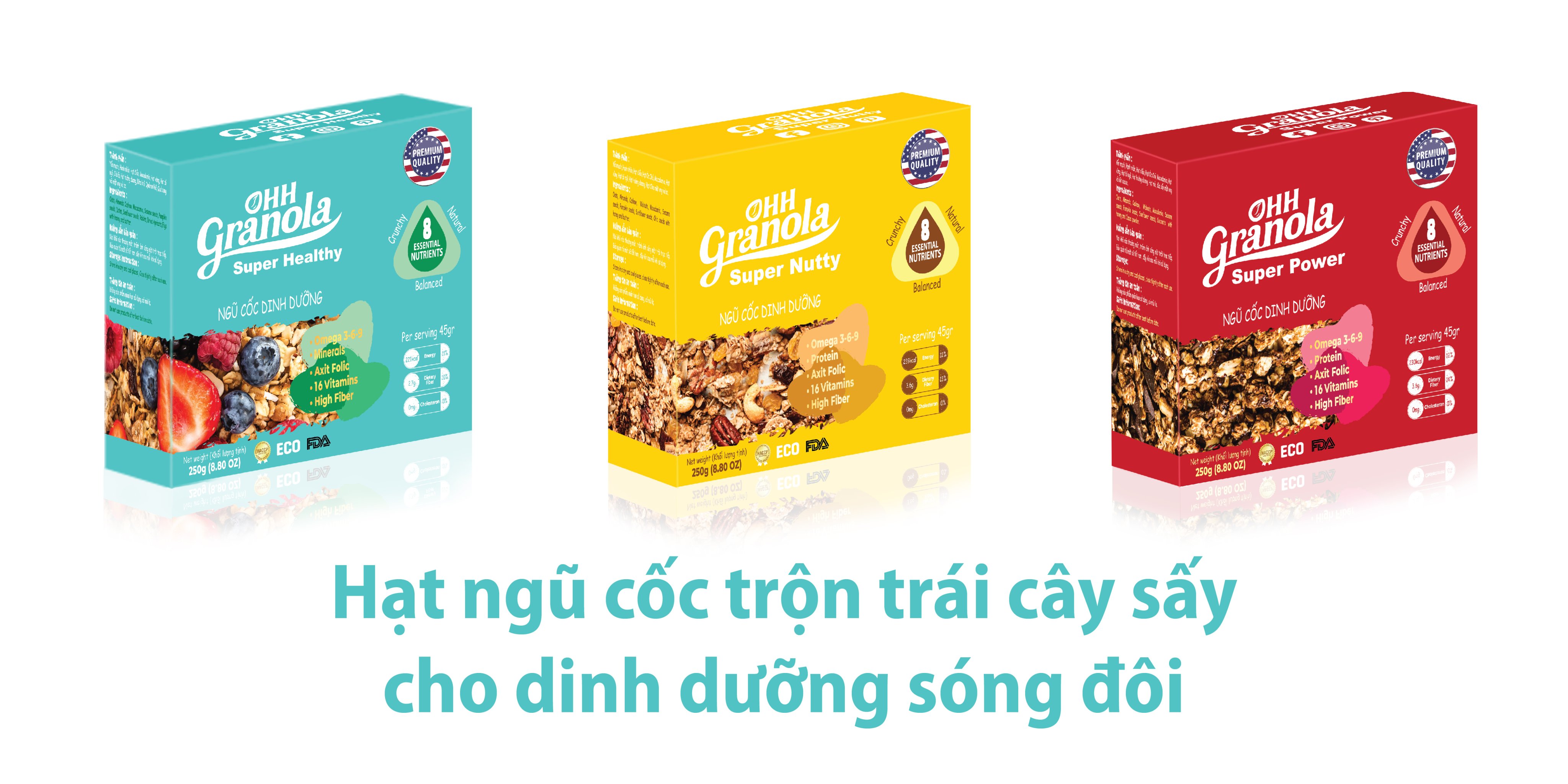 Hình ảnh Ngũ Cốc Ăn Sáng Dinh Dưỡng Dòng Super Healthy (Ohh Granola) Mix Trái Cây Sấy Nhập Khẩu Loại 250g Cao Cấp, Tiện Lợi - Ăn Kiêng Eat Clean