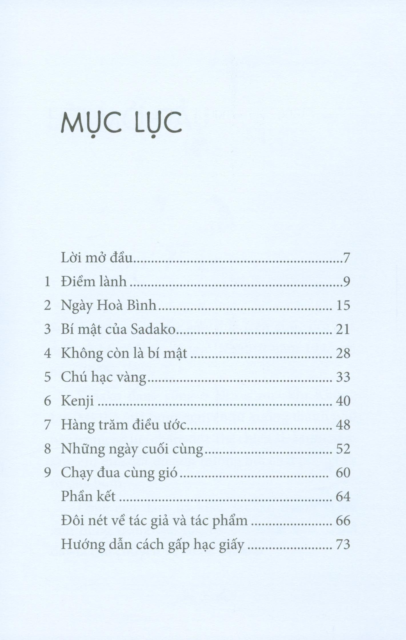 Sách Sadako Gấp Ngàn Hạc Giấy