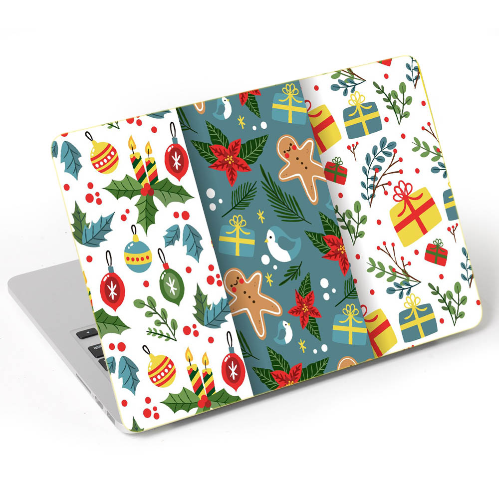 Mẫu Dán Skin Trang Trí Mặt Ngoài + Lót Tay Laptop Holidays LTHLD - 175