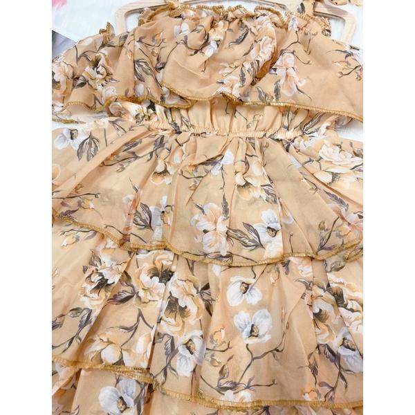 Đầm bé gái, váy bé gái hoa tầng thời trang đồ bé gái VyVy Kids Fashion