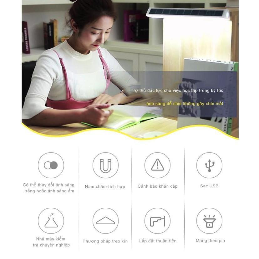 Đèn led sạc pin năng lượng mặt trời học tập KB-D0210B 10W - Home and Garden