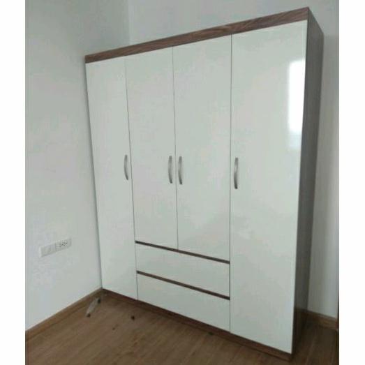 Mẫu Mới Nhất Tủ Quần Áo 4 Cánh Mở Rộng 1m6 Gỗ MDF Phủ Melamine Chống Xước Cao Cấp Giá Rẻ Nhất HN Nhiều Người Tin Dùng