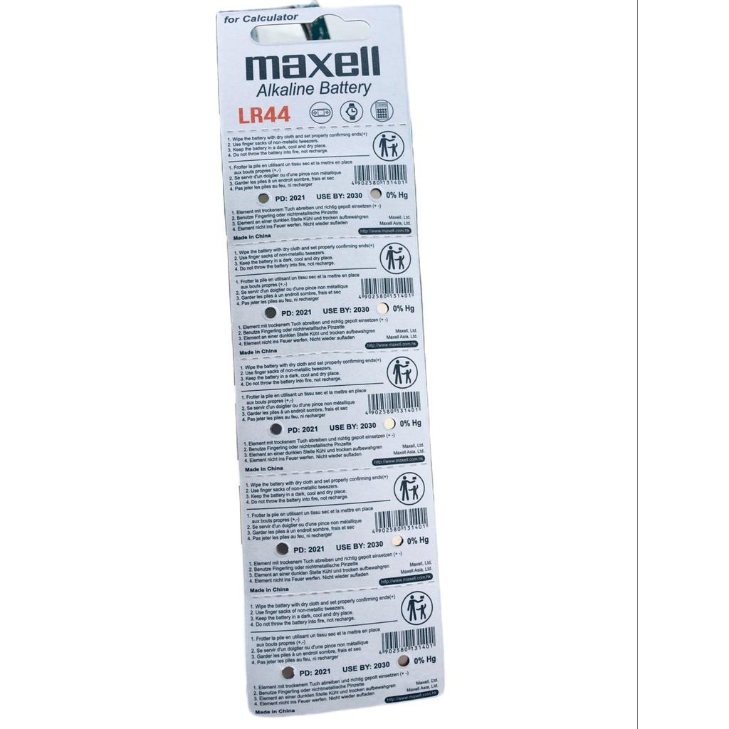 Pin Maxell LR44 AG13 L1154 Cúc Áo 1,5V Nhật Bản