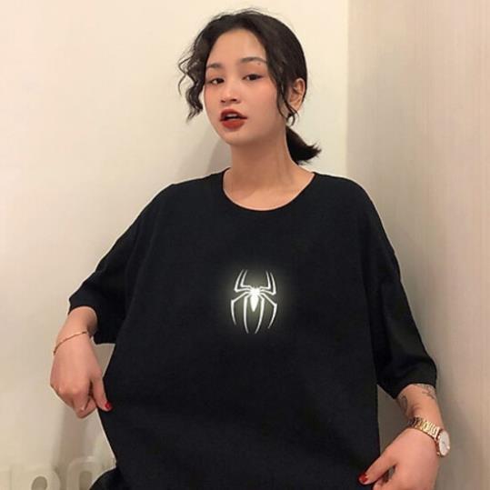 Áo Thun Phản Quang Nam Nữ In hình ĐẦU NGƯỜI NHỆN , áo chất, đi đêm, đi phượt bao ngầu, nhìn đã mắt