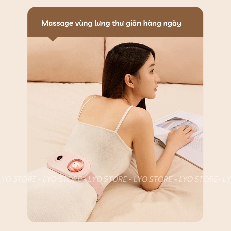 Máy Massage làm ấm bụng đai đeo giảm đau bụng kinh nguyệt, Làm ấm tử cung cho phụ nữ đến kì