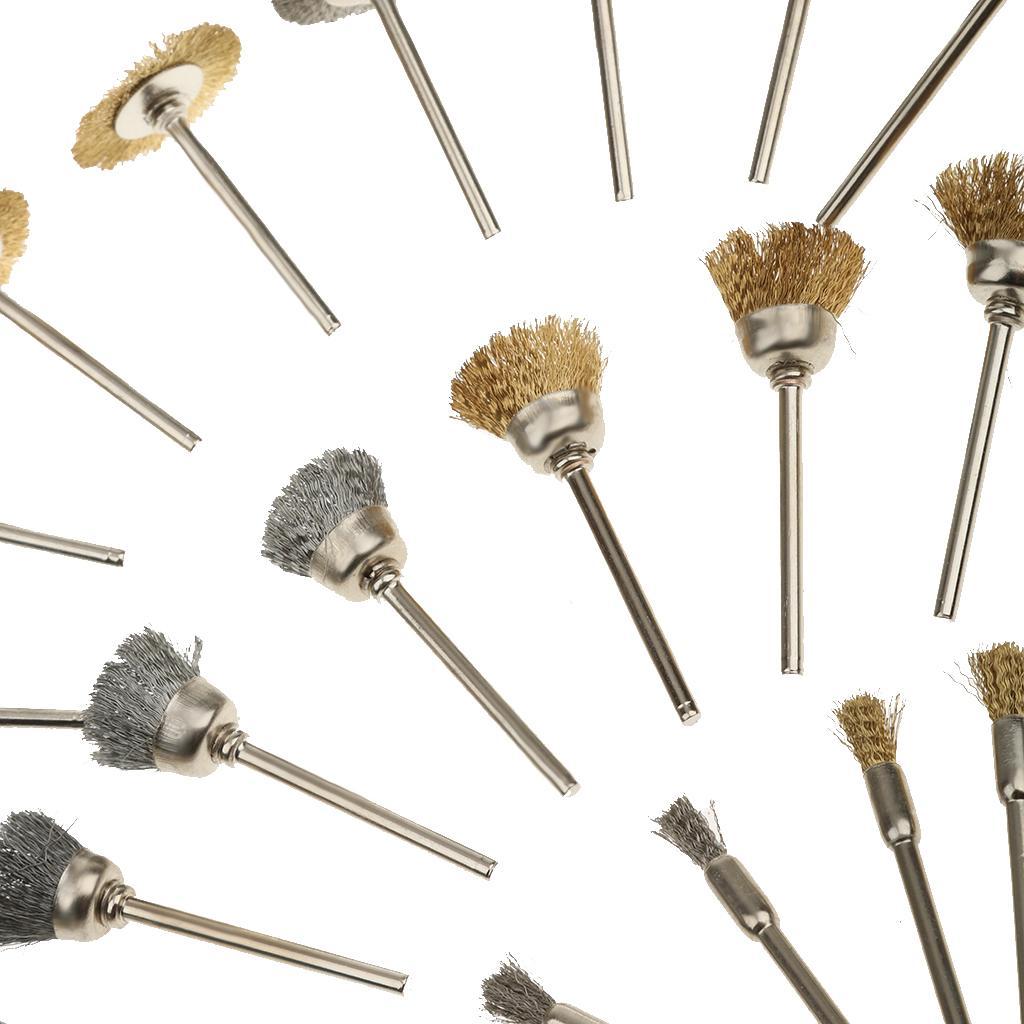 24pcs Polishing Compound Buffing Wheel Pad Brusher Kit Jewelry PolishingTool