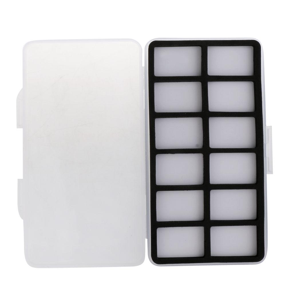 Fly Fishing Box 12 Compartments Foams Insert Slim Fly Box Flies Hook Case