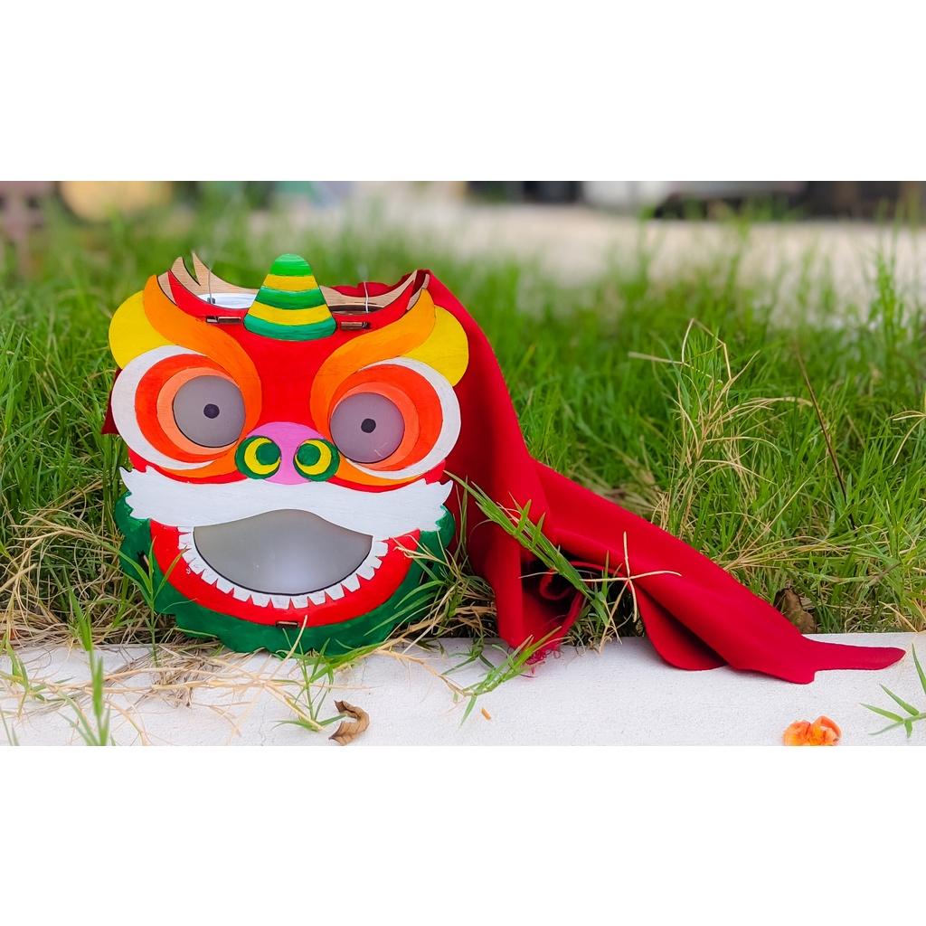 Lồng đèn Trung Thu Truyền Thống bằng Gỗ. Tô màu, Lắp Ghép Sáng tạo cho bé