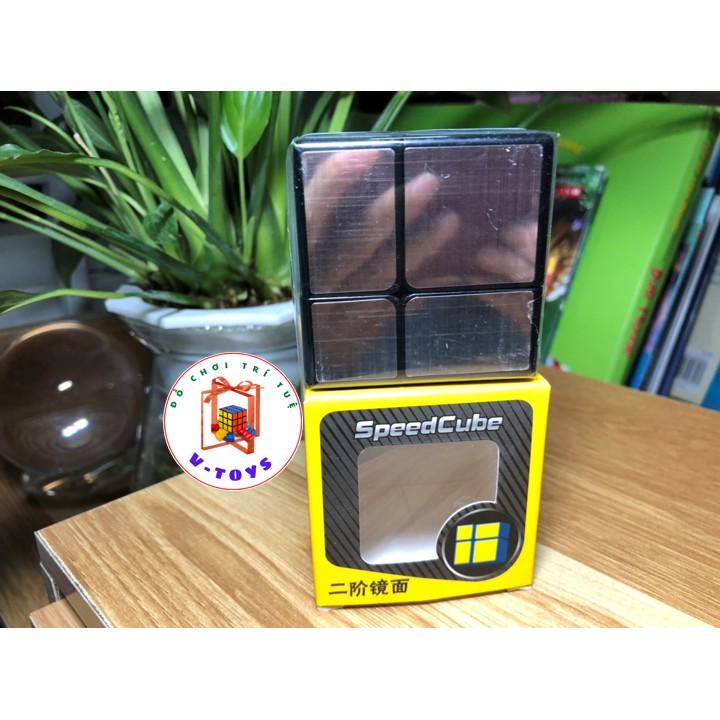 Rubik Biến Thể QY168 Mirror Cube 2x2 Rubic Gương bạc