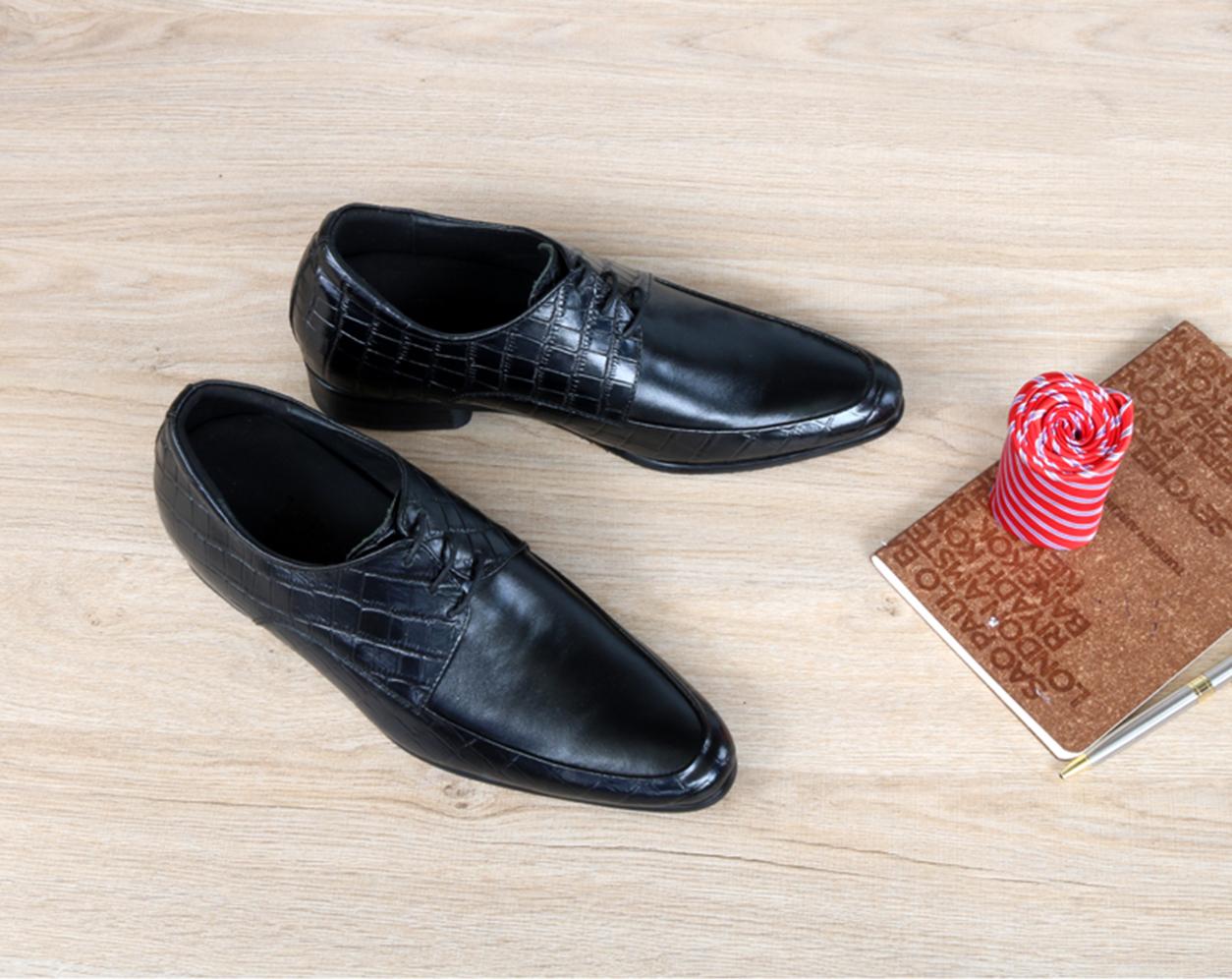 GIÀY TĂNG CHIỀU CAO GIÀY CAO DÀNH CHO NAM GIỚI S1002 CÁ SẤU - CAO 6CM GIÀY ĐỘN NAM CAO VƯỢT TRỘI