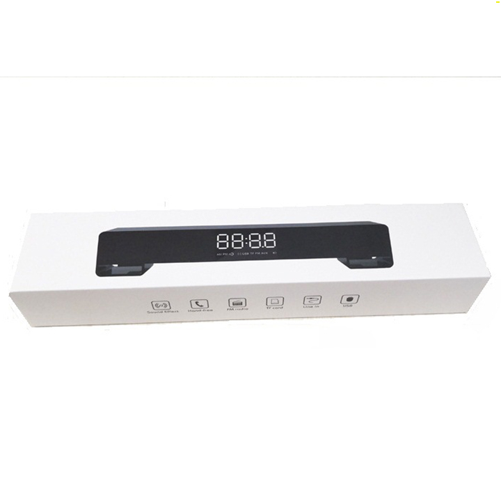 Loa bluetooth để bàn/máy tính/tv có đồng hồ led RE0257