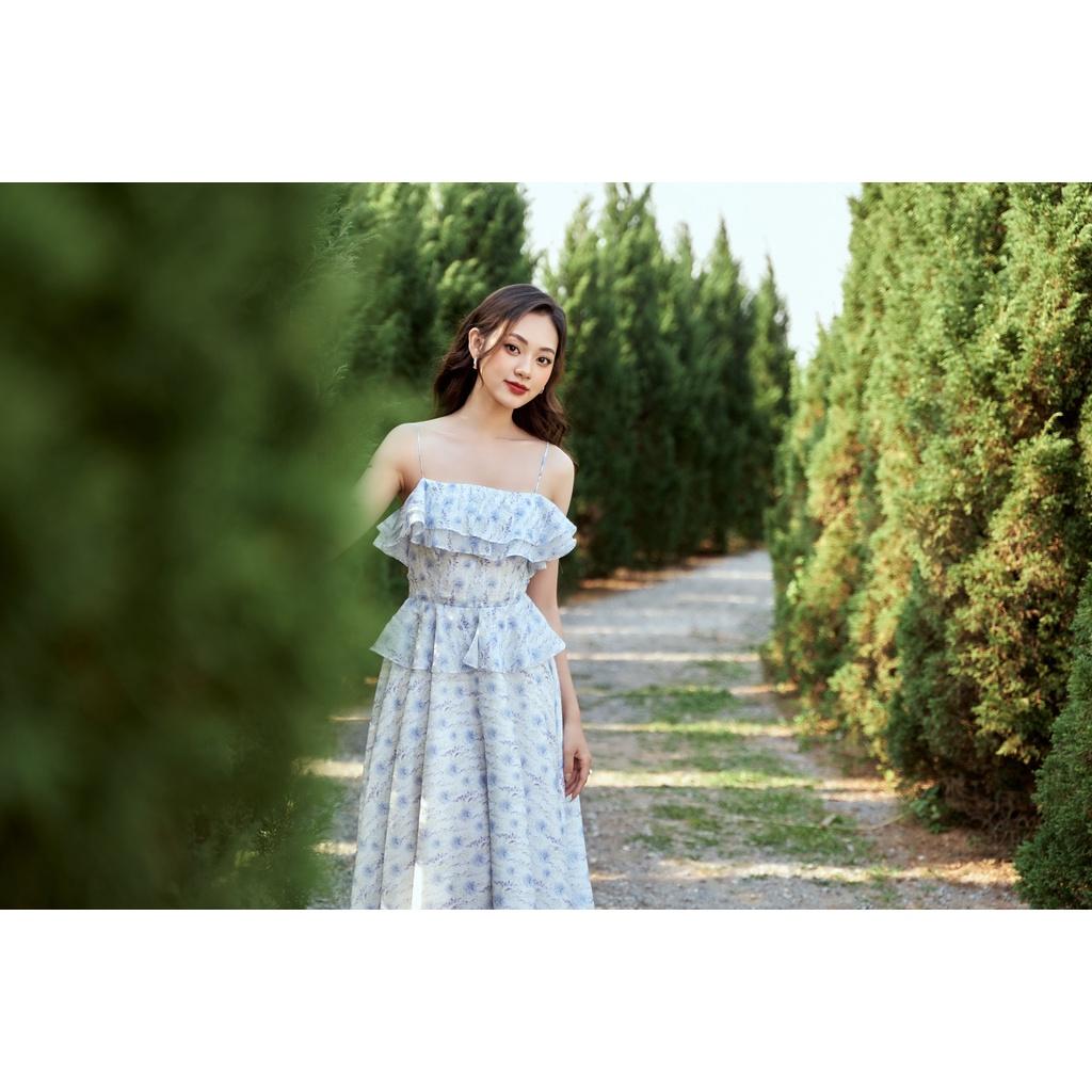 TIELA Đầm váy hoa bèo ngực - Elly Dress