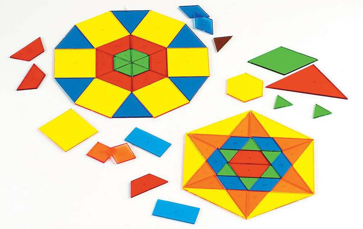 Learning Resources Bộ hình đa giác trong suốt - Power Polygons (450 chi tiết)