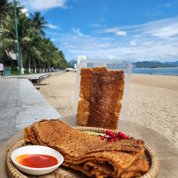 ️ Đặc Sản Nha Trang-Mực Tẩm Gia Vị Cán Mỏng, Cay, Dai, Đậm Đà, Thơm Ngon, Seavy Gói 100g ️