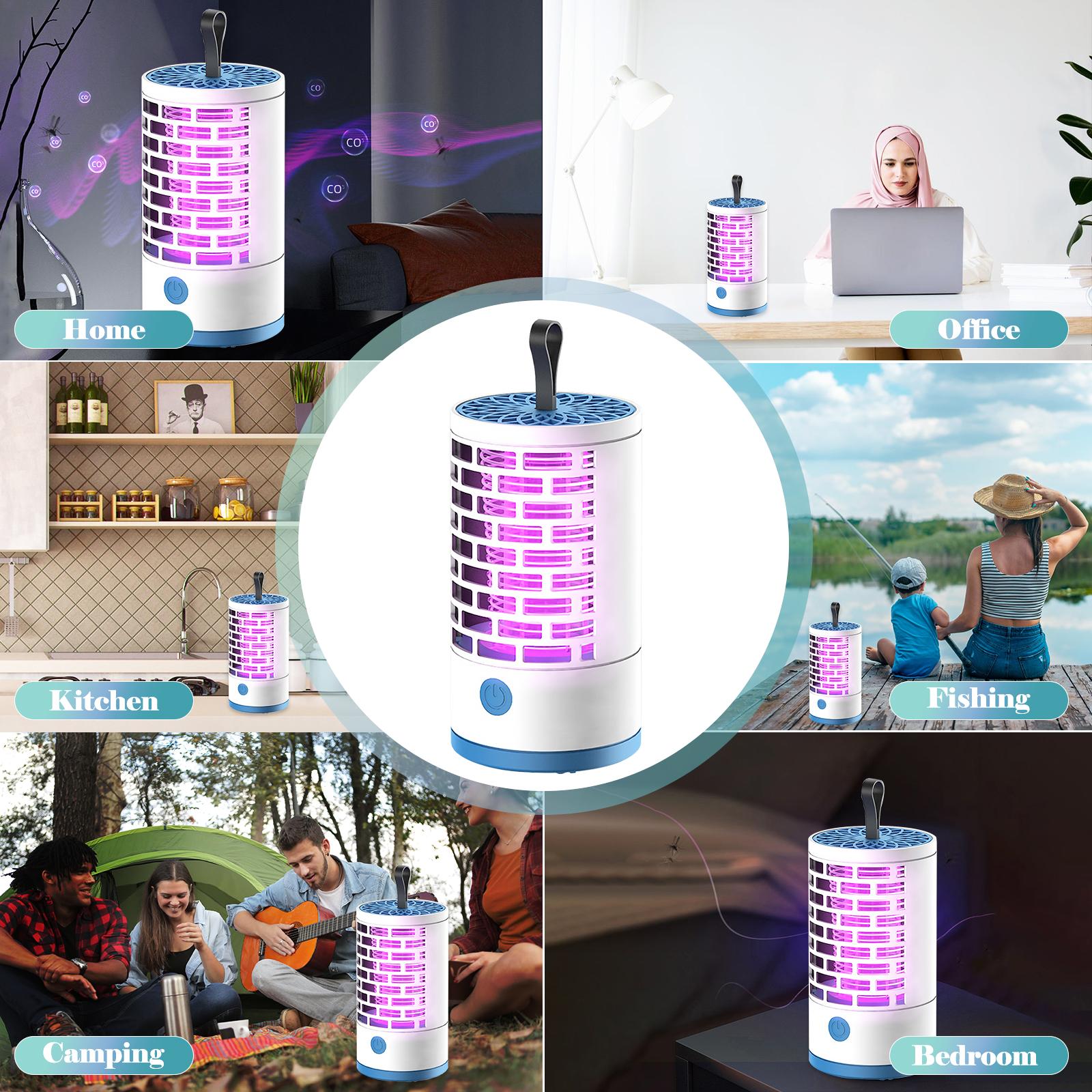 Máy Diệt Muỗi Usb Treo Đèn Bẫy Bọ Zapper