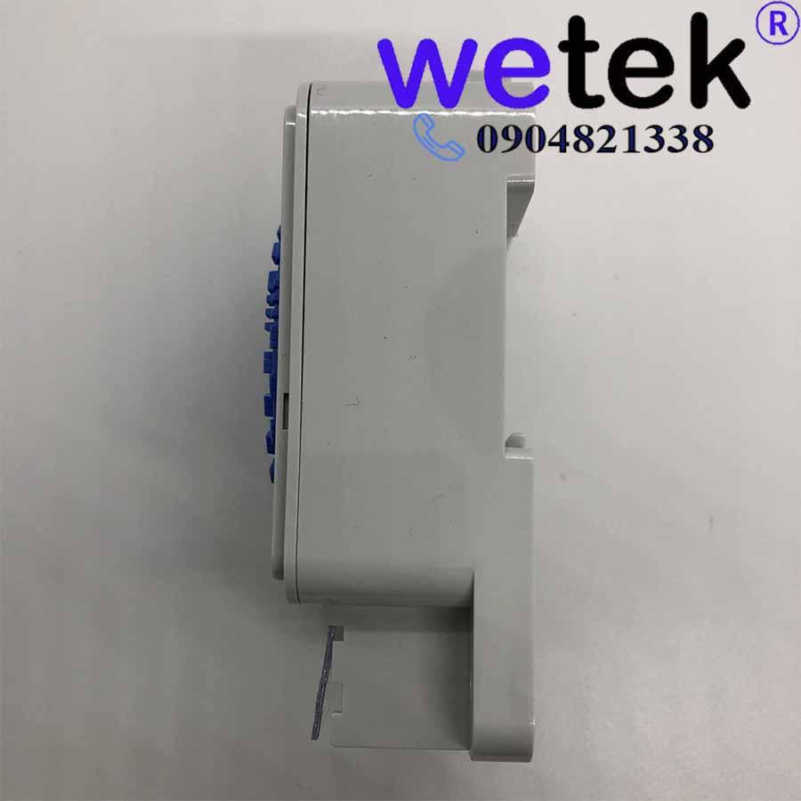 Timer 24h Hanseung, loại cơ, HTS 24 BB, có pin tự sạc, cài theo 10 phút, Hàn Quốc, cặp tiếp điểm ra 16A, 110Vac~220Vac