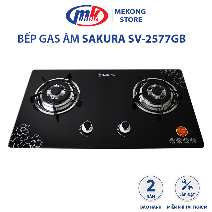 Bếp gas âm Sakura SV-2577GB_chính hãng Mekong