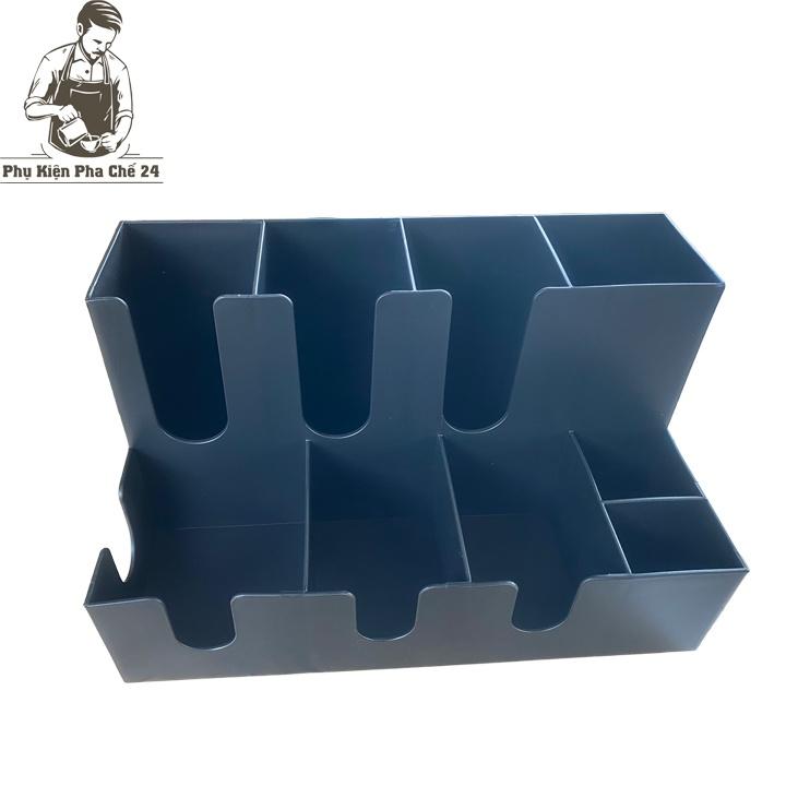 Kệ Đựng Cốc- Kệ Úp Ly 2 Tầng 9 Ngăn KMK-9
