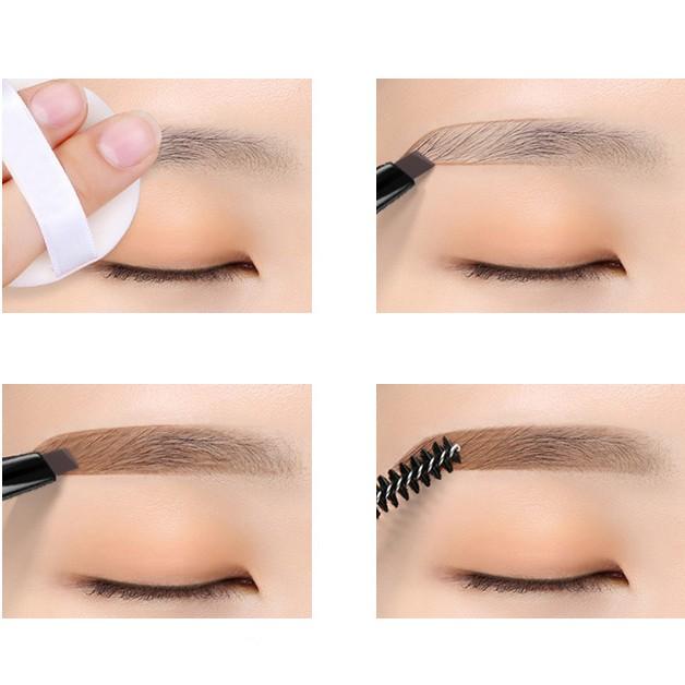 Chì kẻ mày hai đầu Gecomo Span Eyebrow Penncil