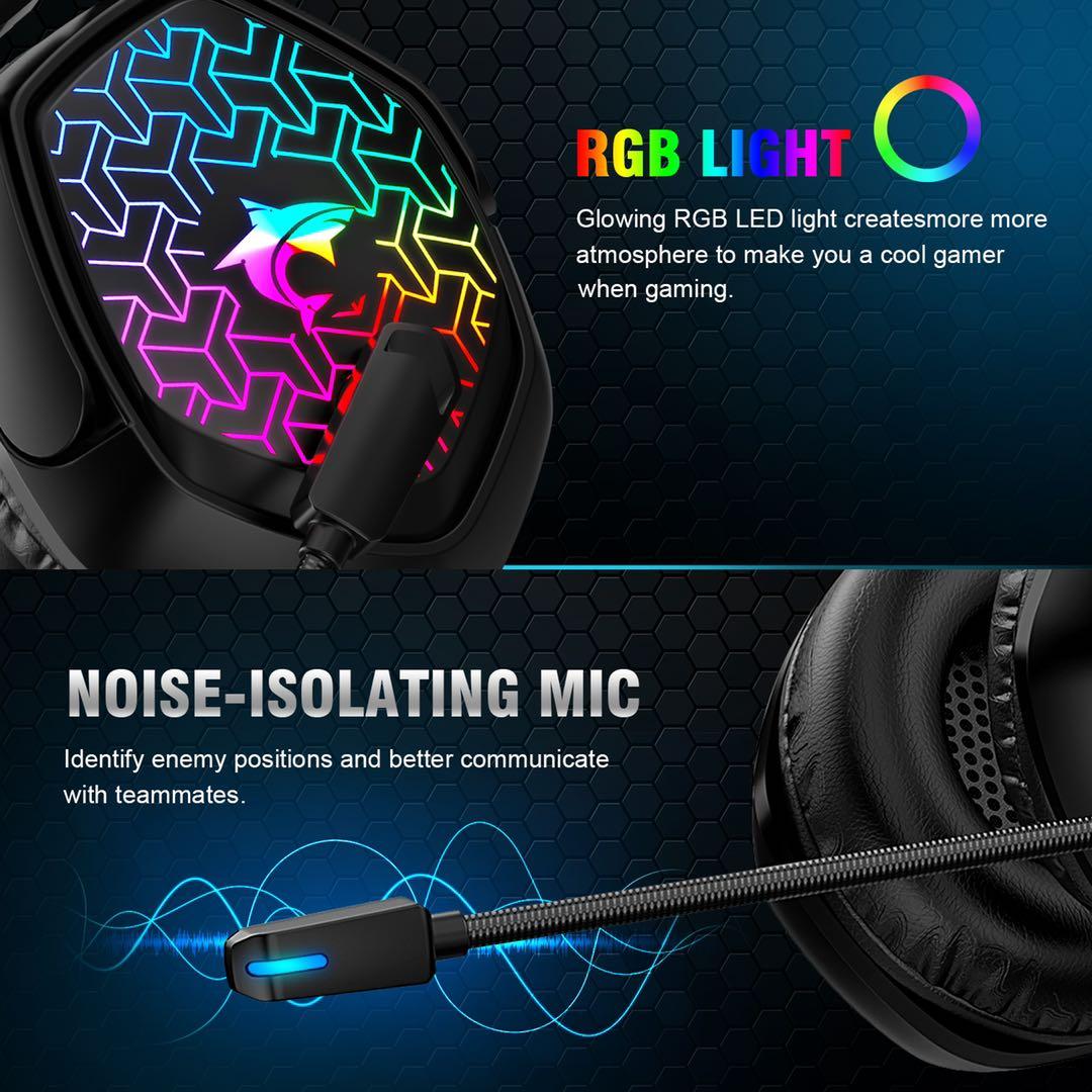 Tai Nghe Chơi Game Máy Tính Có Dây Game Thủ Audifonos PS4 Tai Nghe Có Micro Chống Ồn Stereo Tai Nghe Cho Máy Tính Xbox One
