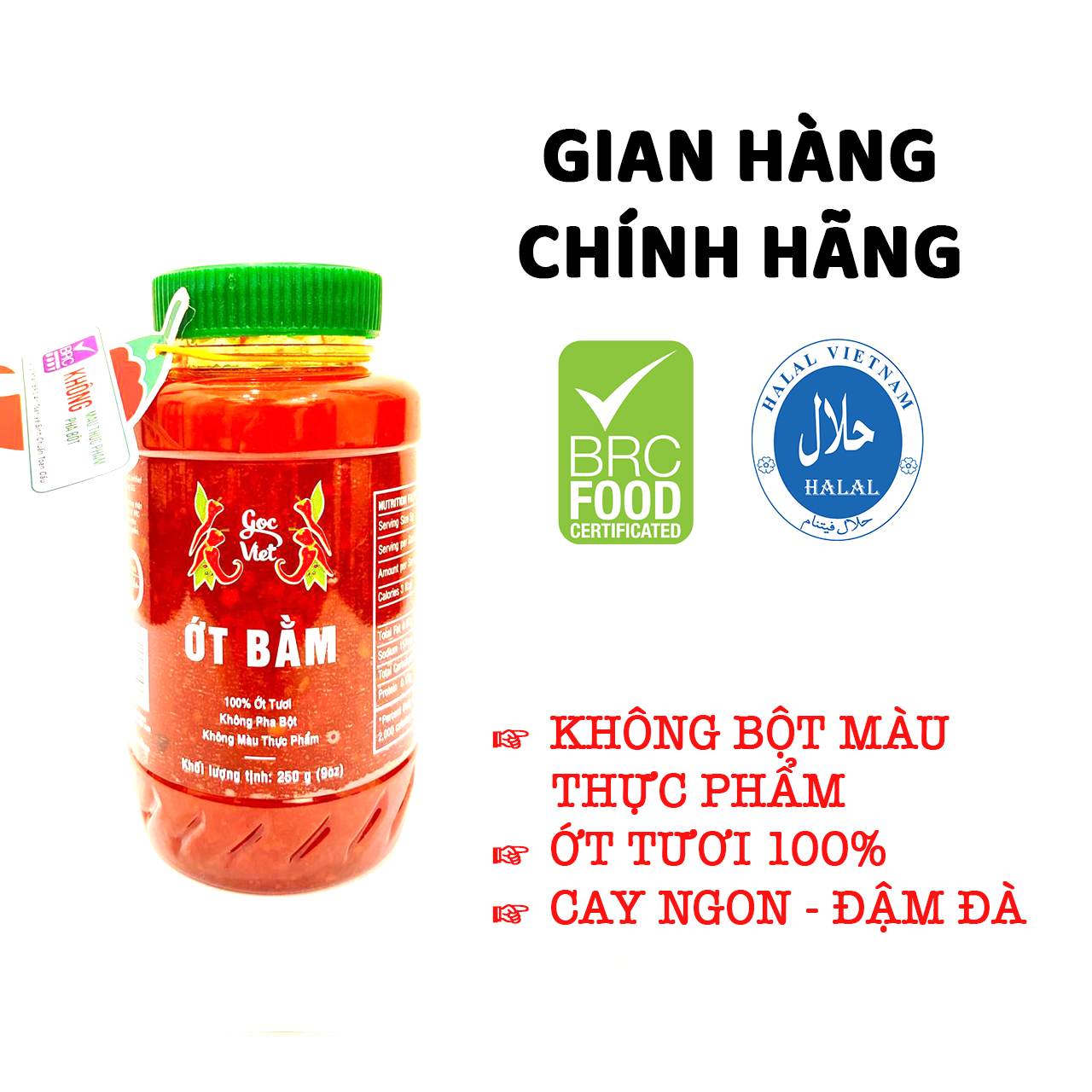 Tương ớt siracha 510 g và ớt bằm Gốc Việt 250 g