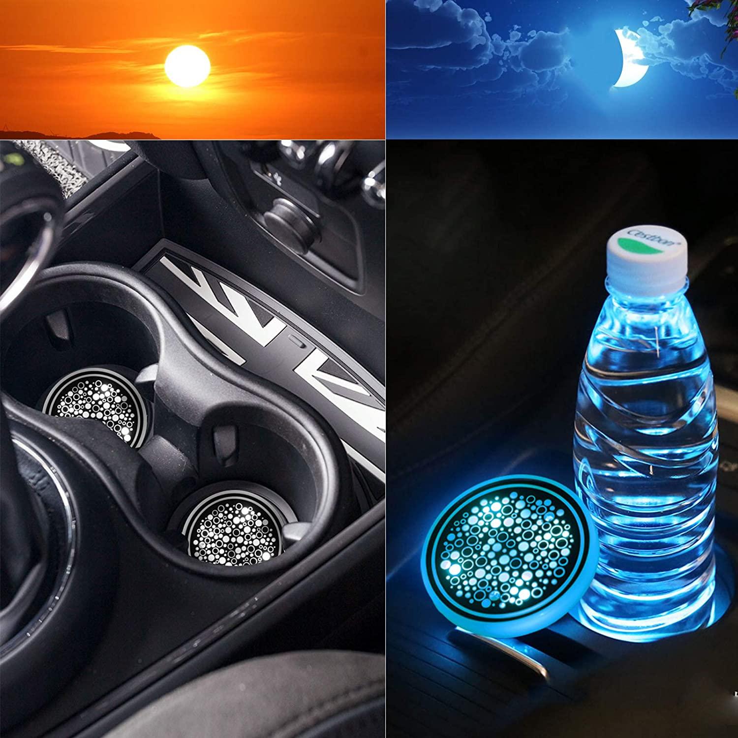 Đèn LED giữ cốc xe, 7 màu và 4 hiệu ứng ánh sáng thay đổi