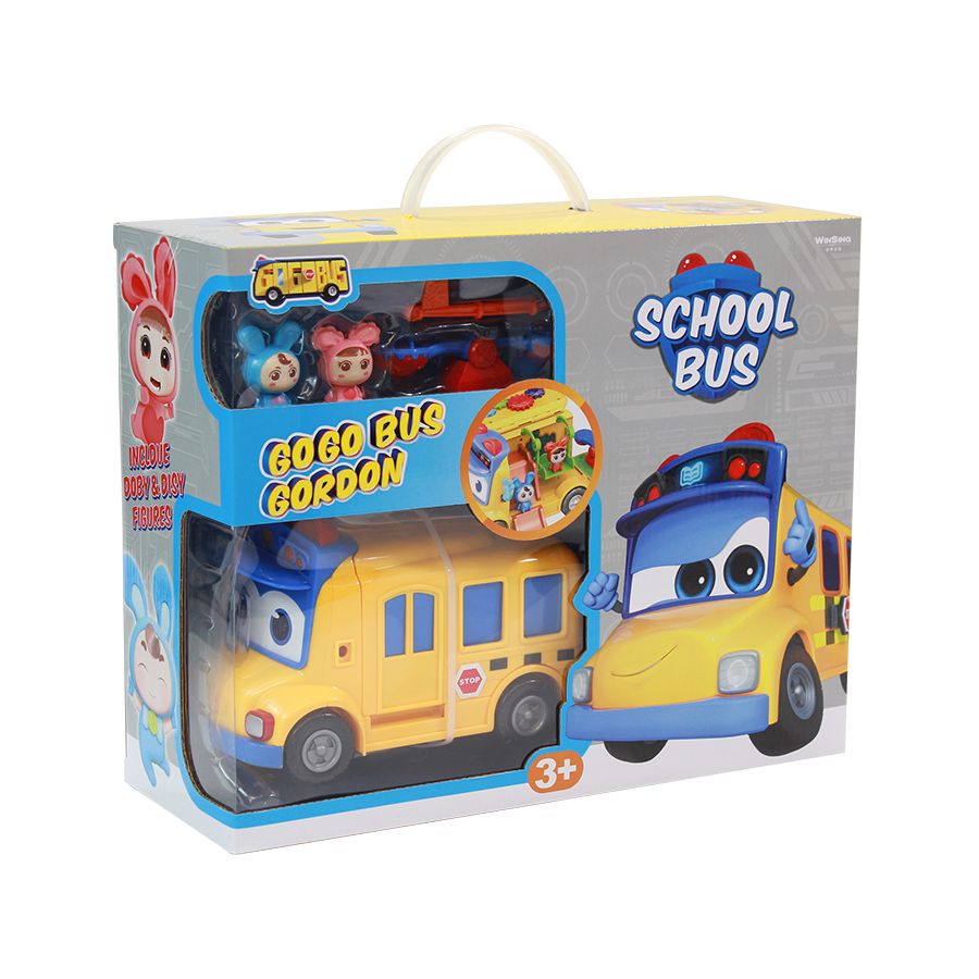 Đồ Chơi GOGOBUS Bộ Playset Xe Buýt Đến Trường Gogo Bus YS3023A