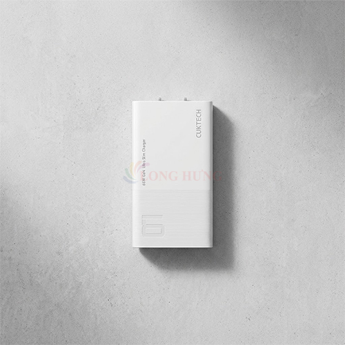 Combo cốc sạc Cuktech 2Type-C 65W + Cáp USB Type-C to Type-C PD 1.5m AD652S - Hàng chính hãng