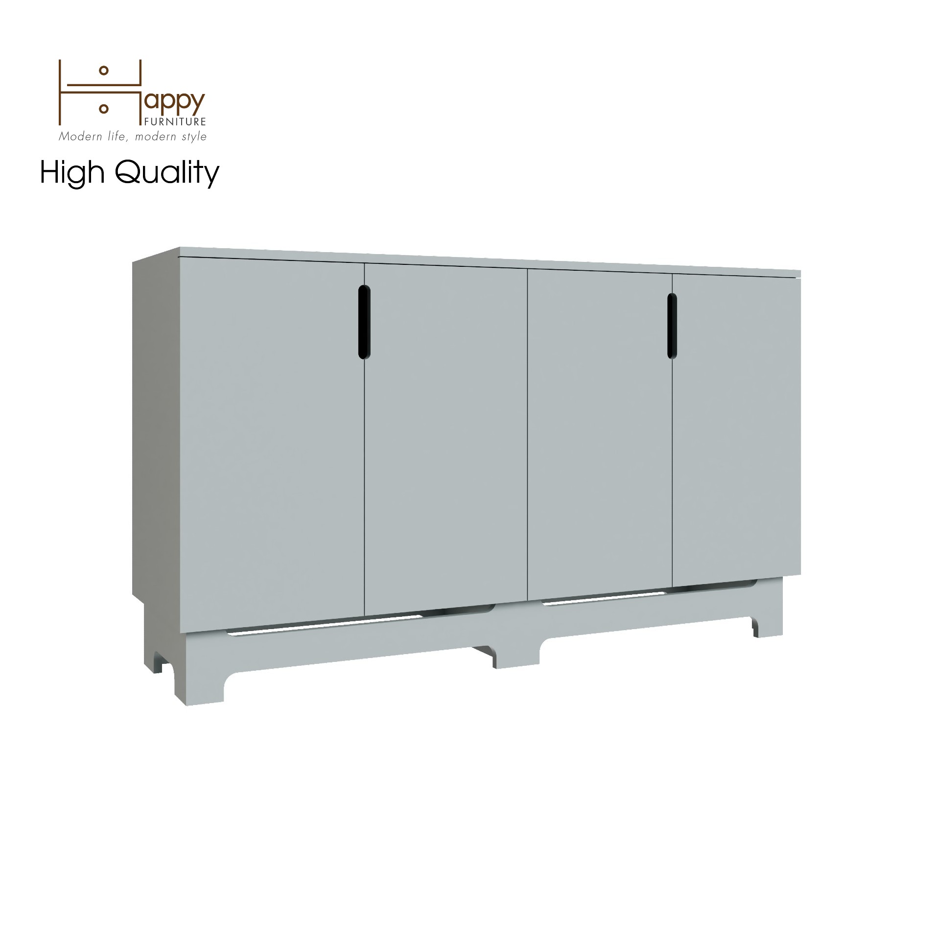 [Happy Home Furniture] MOLLY, Tủ lưu trữ 4 cánh mở, 140cm x 40cm x 82cm ( DxRxC), TCM_105