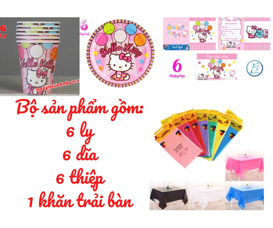 Combo bàn tiệc đơn giản nhiều chủ đề - Kool Style