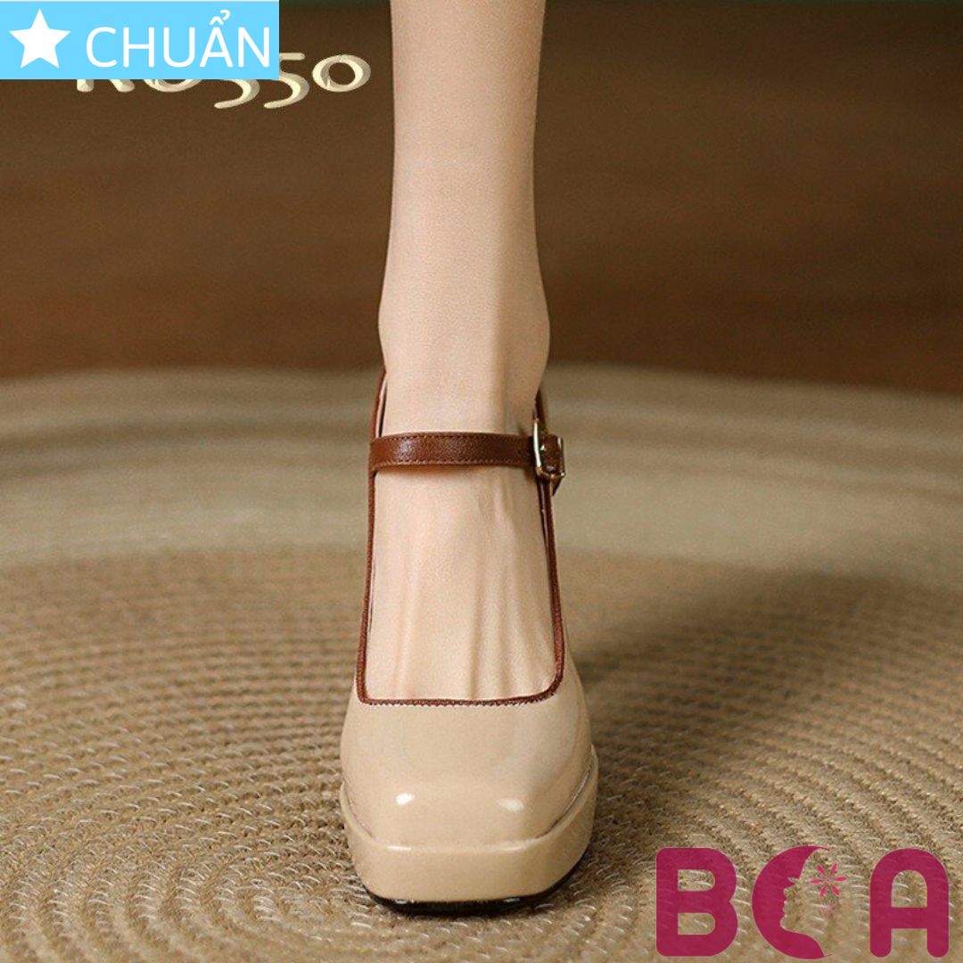 Giày cao gót nữ 8p RO550 ROSATA tại BCASHOP mũi vuông thiết kế thời trang và đẳng cấp