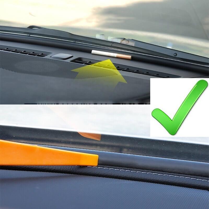 Bộ 1,6m Gioăng cao su chữ T nẹp chân kính lái ô tô, phù hợp mọi loại xe { Tặng que gài tiện lợi }