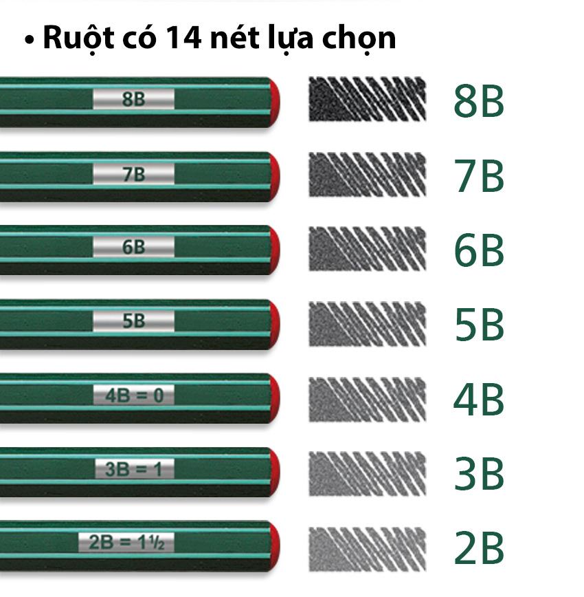 Chì Gỗ Othello Graphic Pencil, 8B - PC282-8B