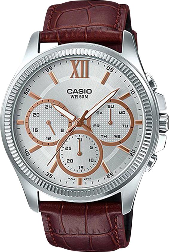 Đồng Hồ Nam Dây Da Casio MTP-E315L-7AVDF (42mm)