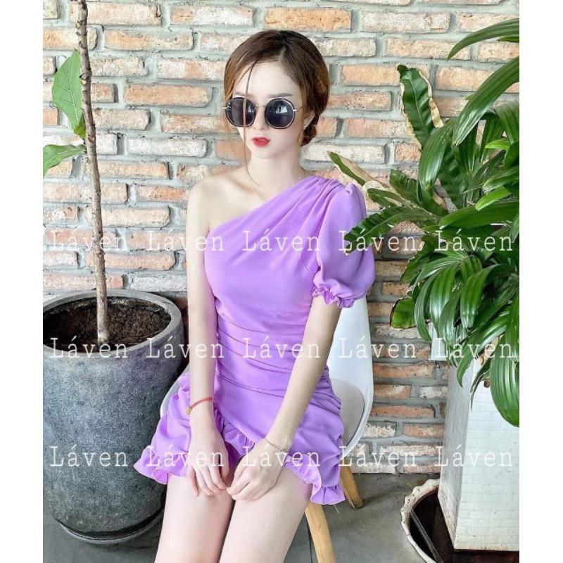 Đầm đuôi cá lệch vai