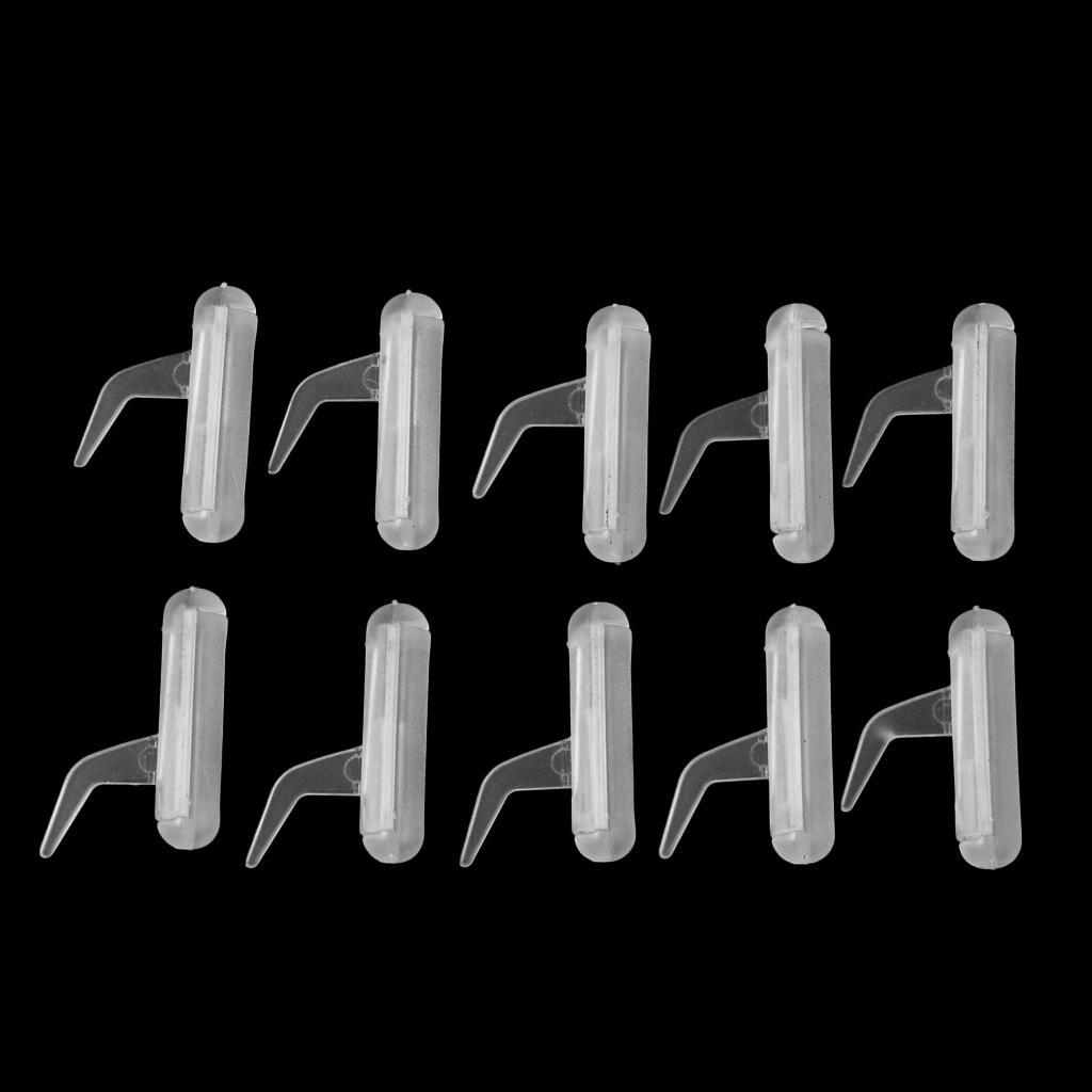 10pcs Carp Fishing Tackle Accessory Plastic Fishing Tools Anti Clips