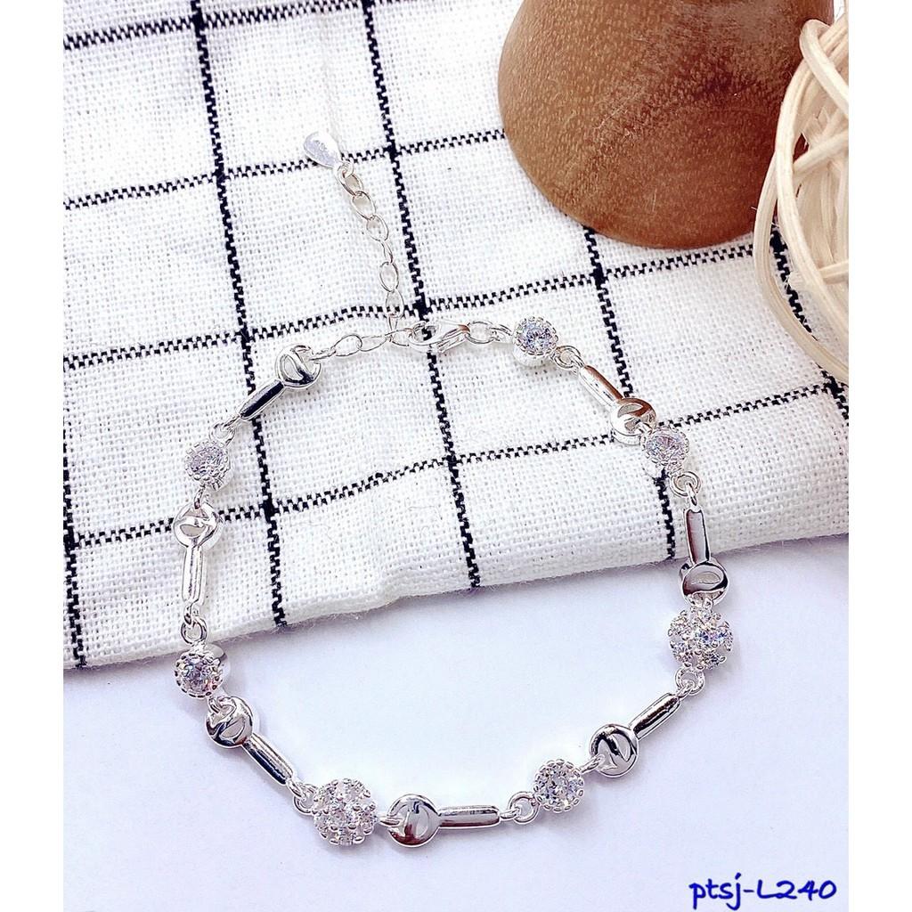 LẮC TAY BẠC HOA TUYẾT NHỎ L240