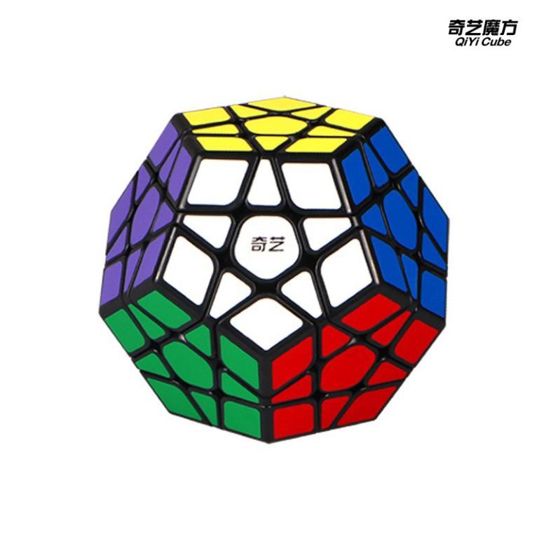 Combo 4 Khối Rubik Sticker Viền Đen Qiyi 2x2 3x3 Tam Giác 12 Mặt ( Megaminx. Pyraminx )