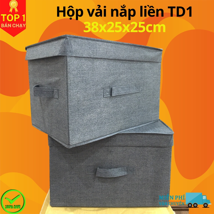 Hộp Đựng Đồ Đa Năng TD1 – Túi Vải Đựng Quần Áo Chăn Màn Phong Cách Thụy Điển Sang Trọng, Lịch Sự – Hàng Chính Hãng