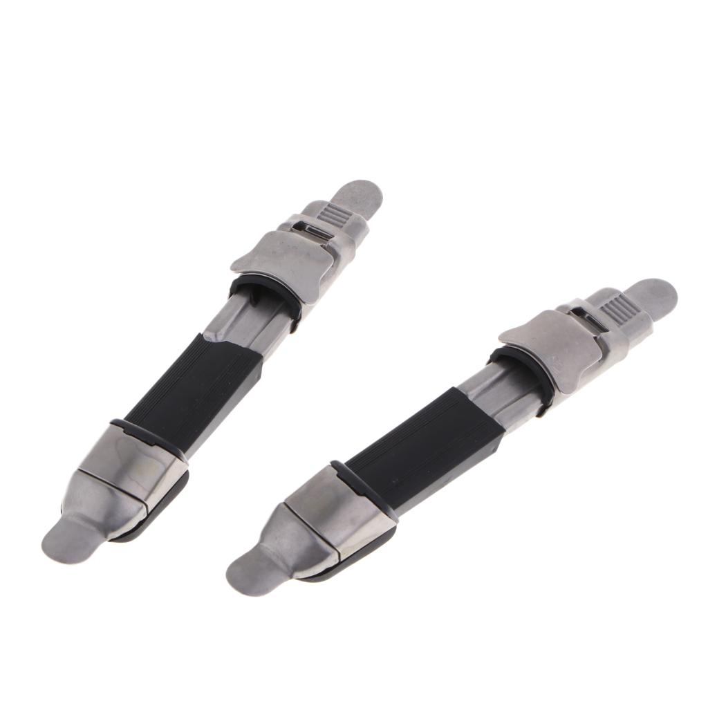 2pcs Metal Fishing Reel Seat Fishing Rod Clip Pole Fitted Deck DIY