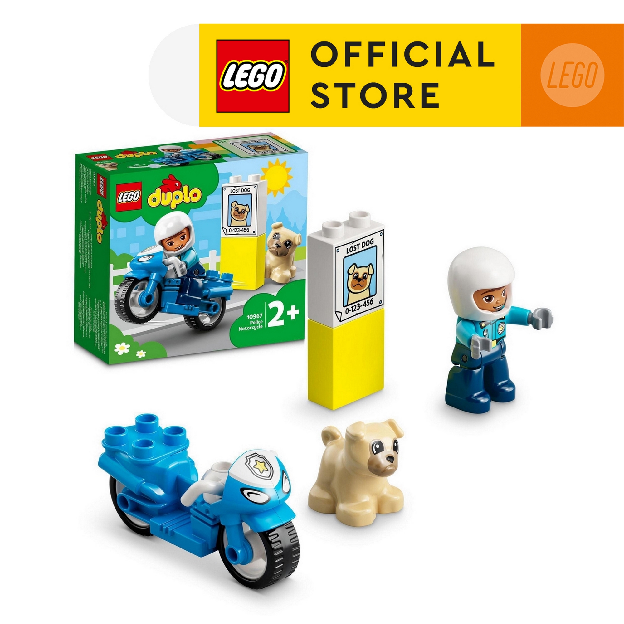 LEGO DUPLO 10967 Xe Mô Tô Cảnh Sát (5 chi tiết)