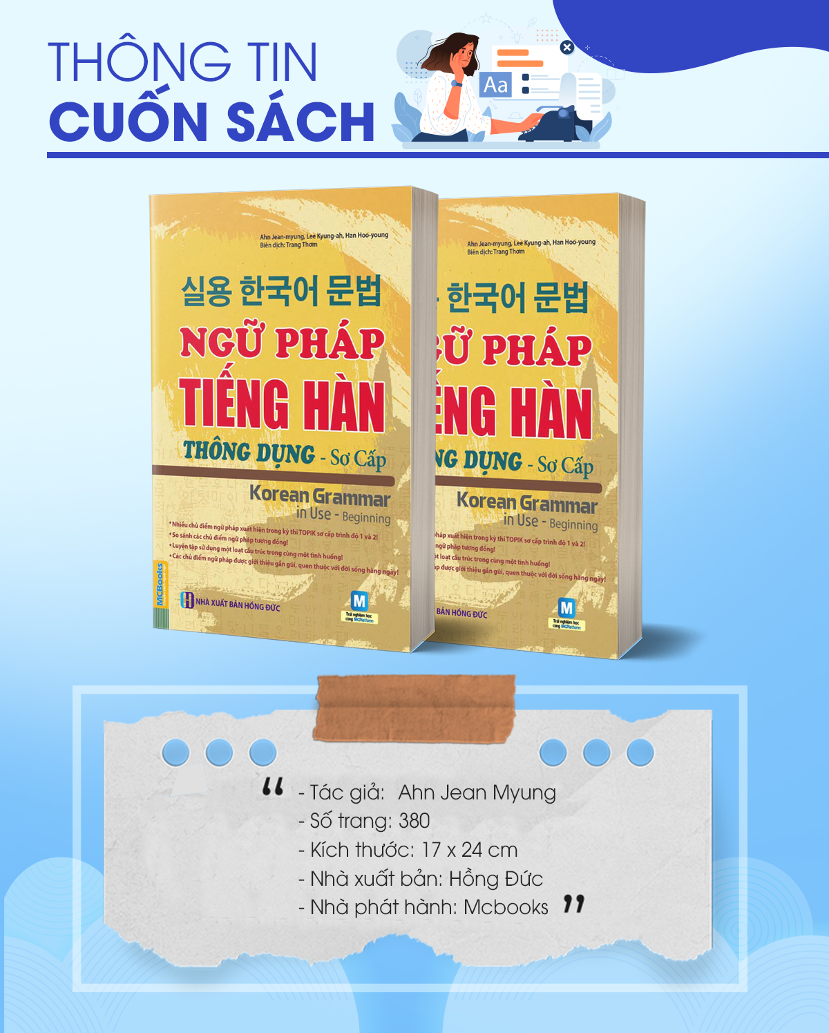 Sách Ngữ Pháp Tiếng Hàn Thông Dụng (Sơ Cấp) – Korean Grammar In Use - MCBooks