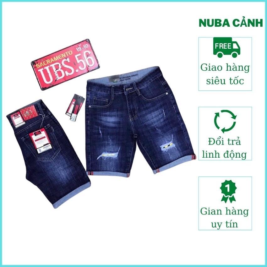 Quần short jean nam chất bò cá tính trẻ trung,nuba 217